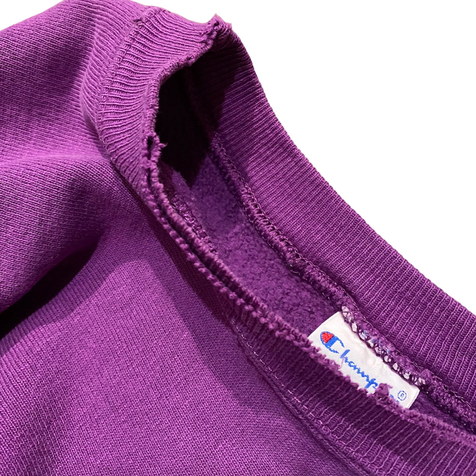 90's Champion Reverse Weave Sweat 無地 パープル XL / チャンピオン 刺繍タグ 目付き リバースウィーブ  スウェット トレーナー 古着 ヴィンテージ