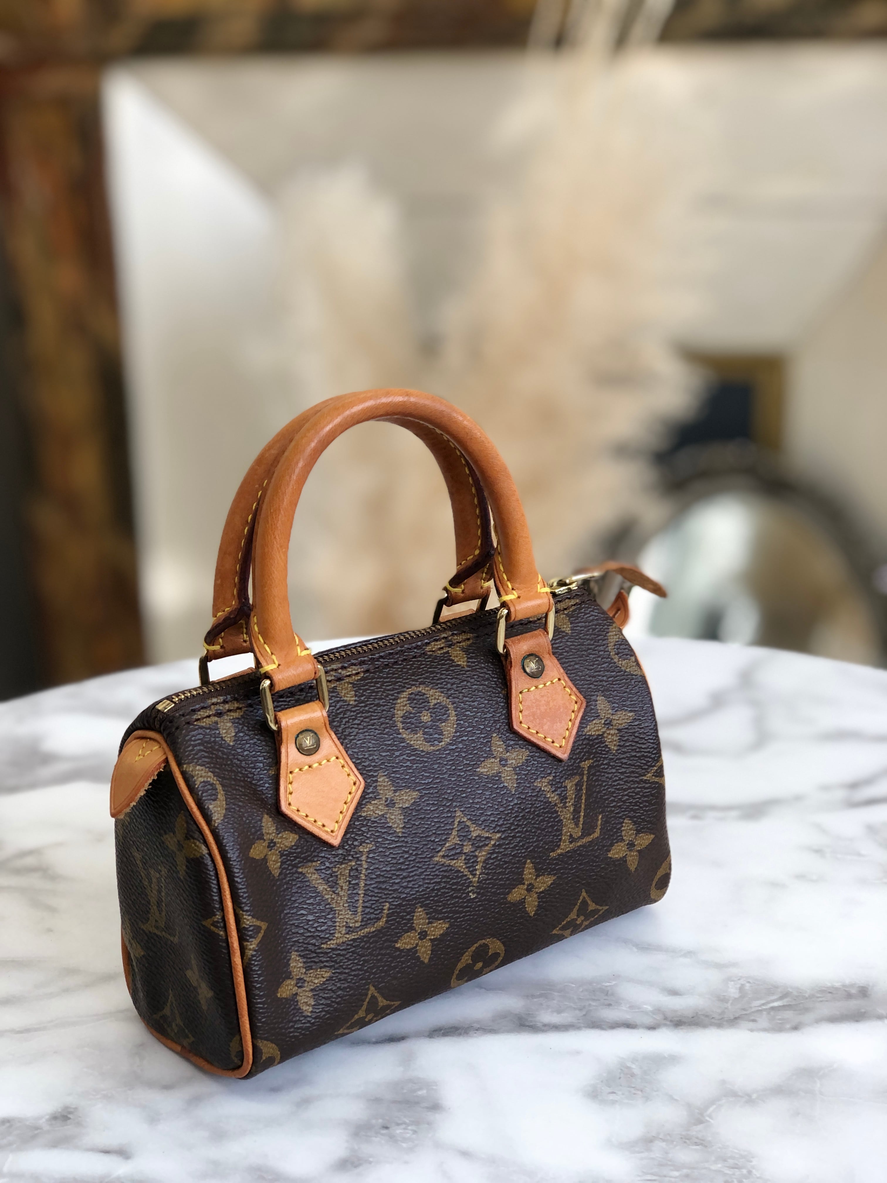 LOUIS VUITTON ルイ ヴィトン　モノグラム　ミニボストン　ミニスピーディ　M　ハンドバッグ　ブラウン　vintage　 ヴィンテージ　オールド　arzgrf   VintageShop solo powered by BASE