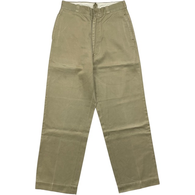 《実寸W30 L30》U.S.ARMY アメリカ陸軍 ミリタリーチノ チノパンツ 60年代 vintage no.8099
