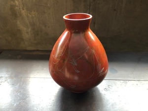 花瓶　銅　昭和レトロ　インテリア