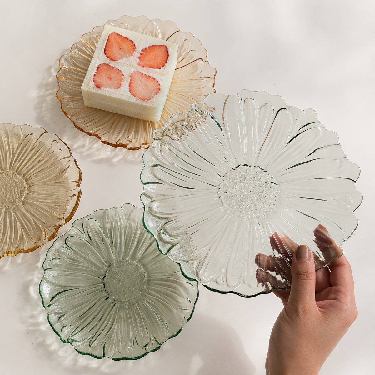 FLOWER EMBOSSED PLATE (M) | BamBooks the Heritage