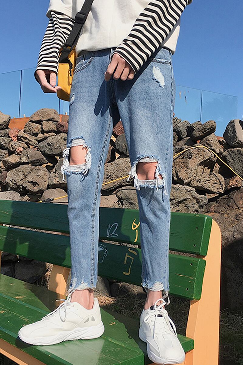 全1色 デニム パンツ ストレート カジュアル 無地 おしゃれ