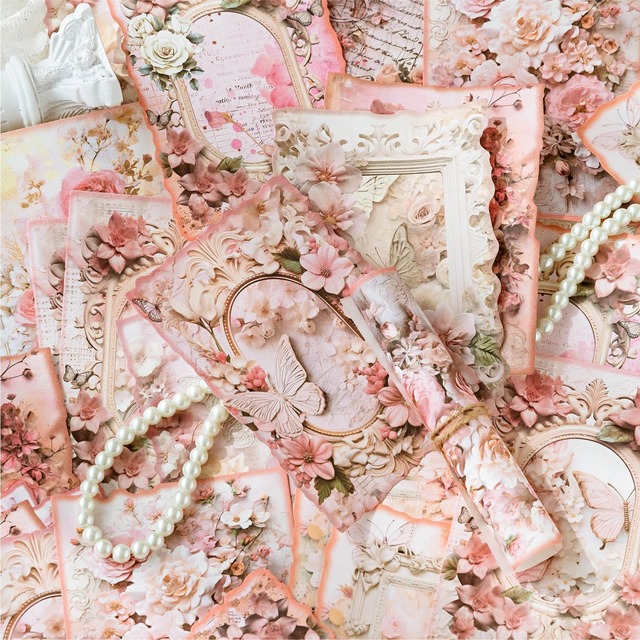 秘密の花園素材紙セット　10種30枚入り　秘境花园（Secret Garden）シリーズ【陌墨(MO-CARD)】[MC-36]