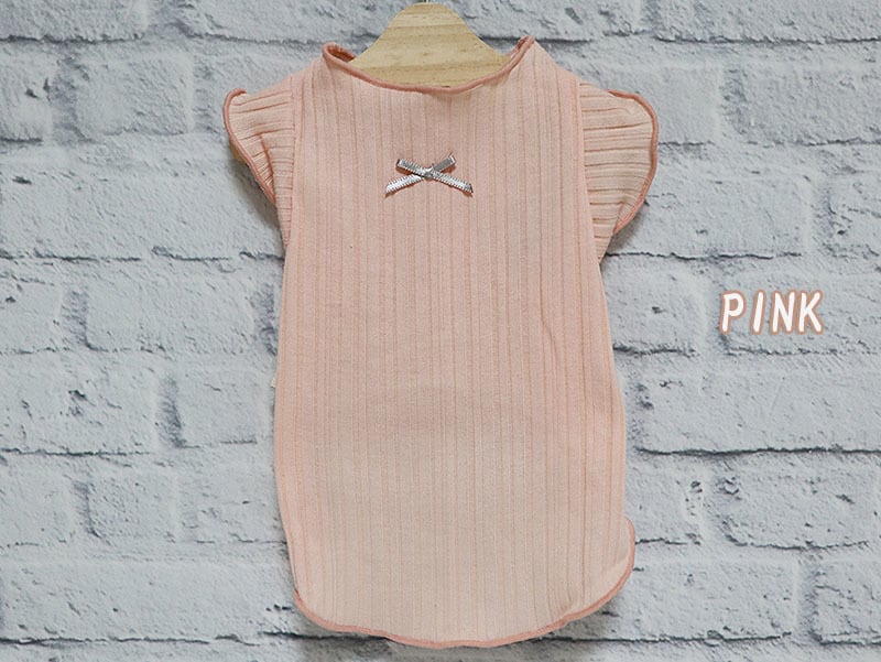 【SALE】ミニリボンTシャツ XS ~ XL 6color / 犬服 小型犬 中型犬 ドッグウェア 犬の服 ペット用品 シンプル top3