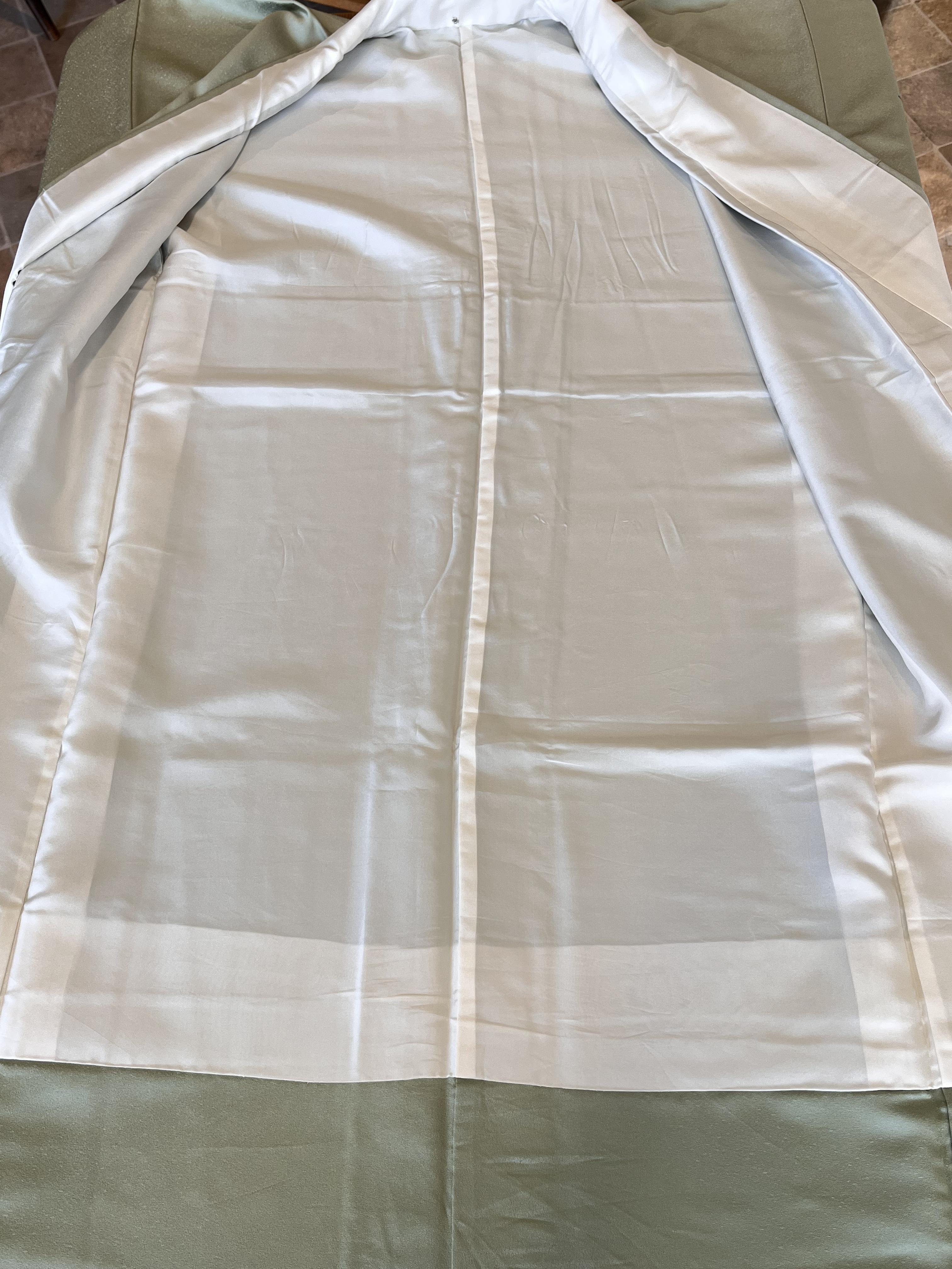 2076 鶯色訪問着 袷単品 Houmongi(lined kimono) | リサイクル着物と