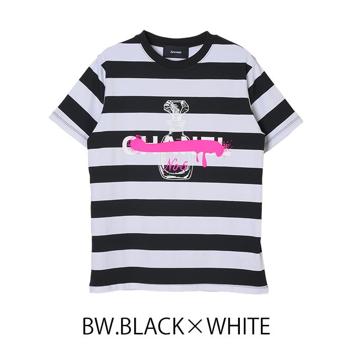ミカーレミカーレ MICALLEMICALLE 22-4253T_CL PERFUME BORDER T-SHIRT