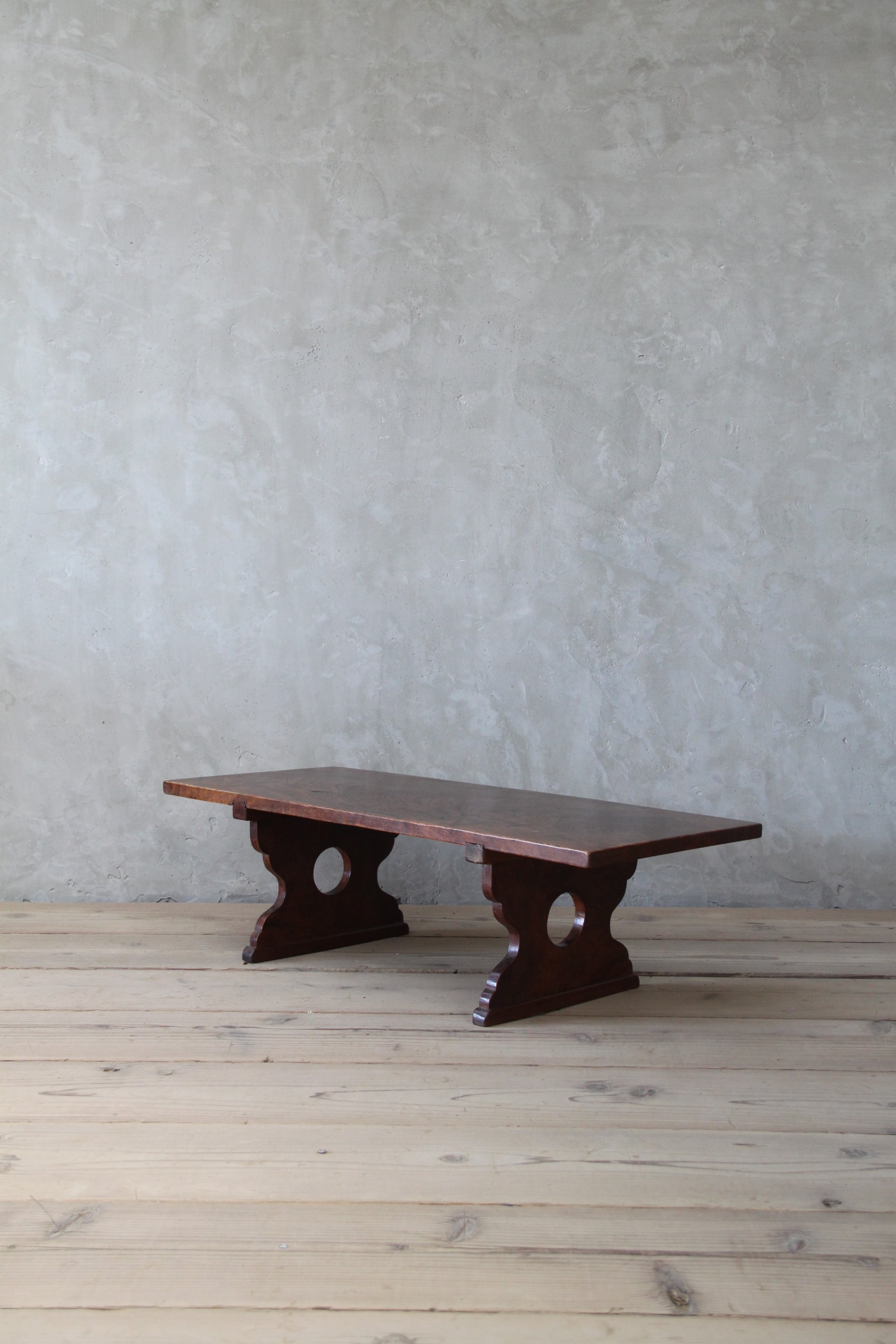 欅材の文机 古家具/古道具/アンティーク/机/テーブル/文机/ロー