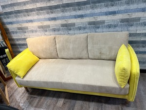 カバーリング＆ポケットコイル仕様ツートンデザイン　コーデュロイソファ