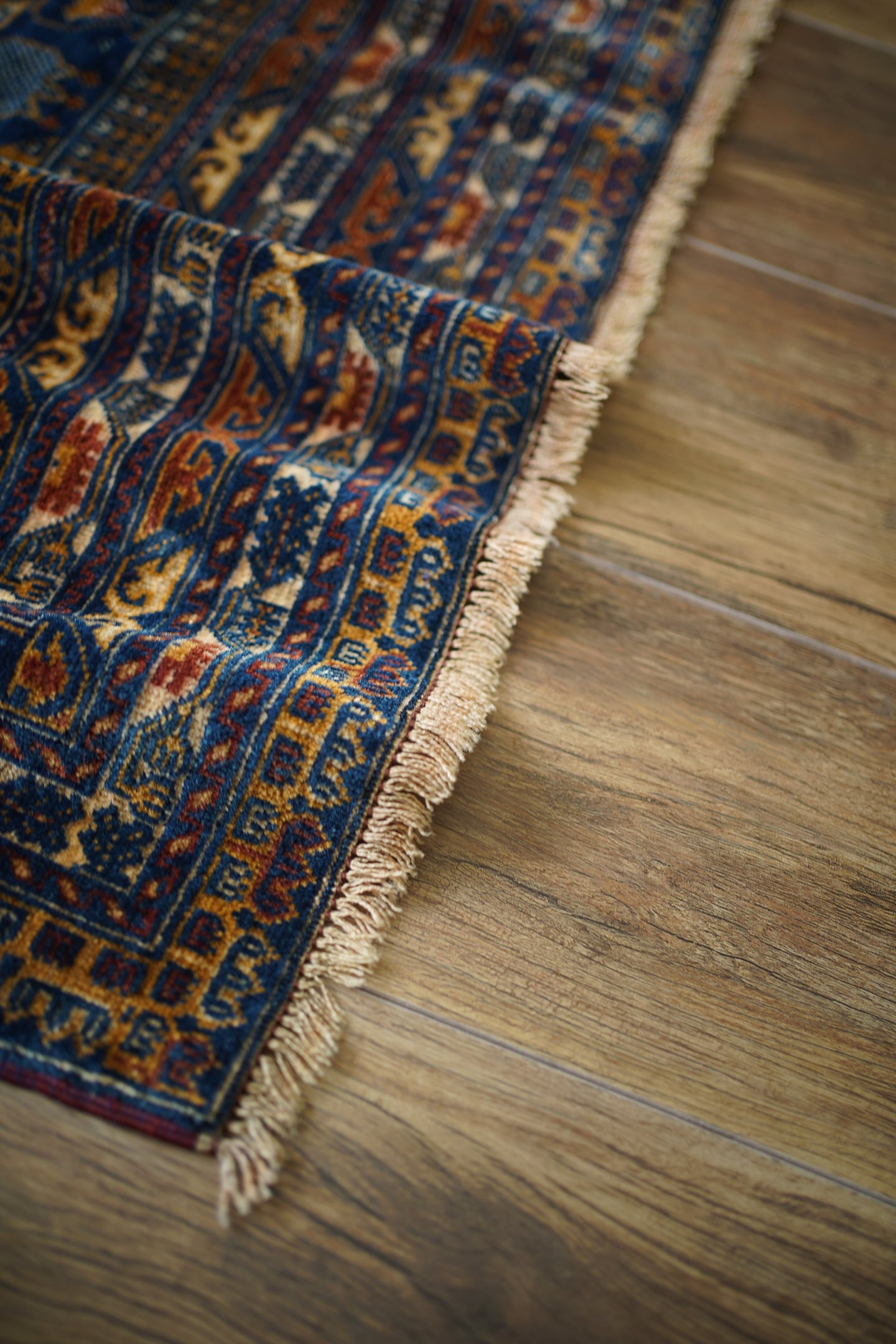 687】Vintage Afghan Turkmen Ali khoja rug 1970's | ヴィンテージ