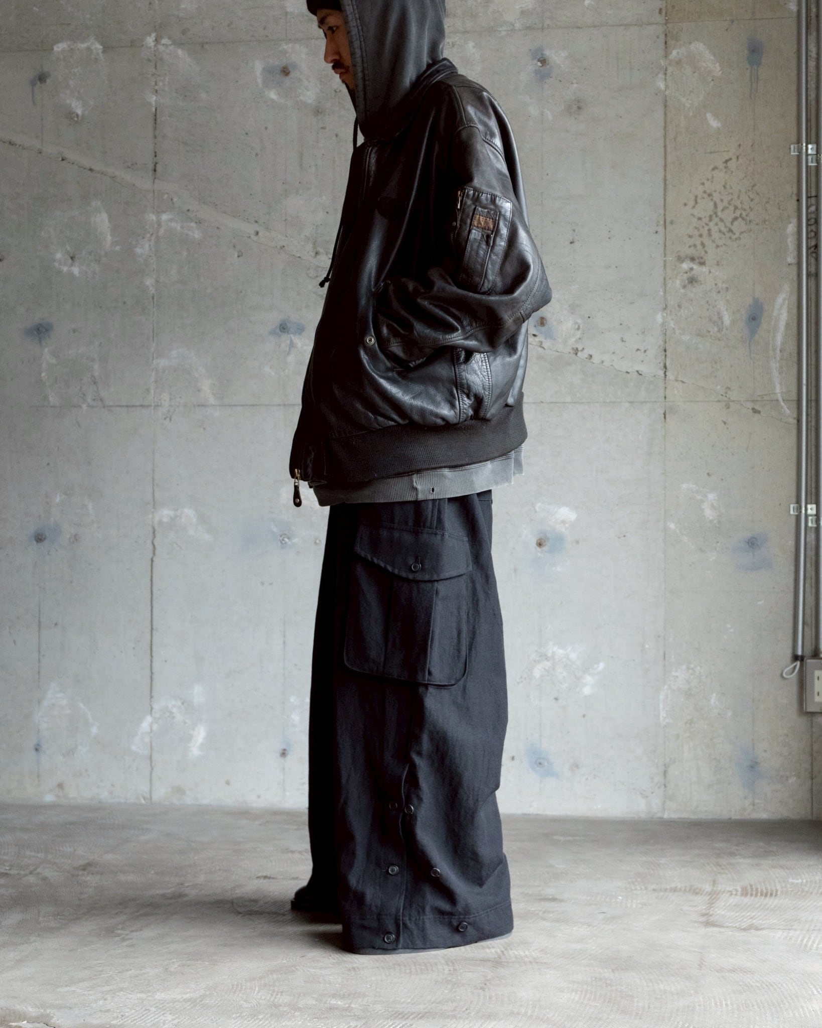 O-project 2025FW “CARGO TROUSERS / WASHED WOOL LINEN TWILL” COLOR