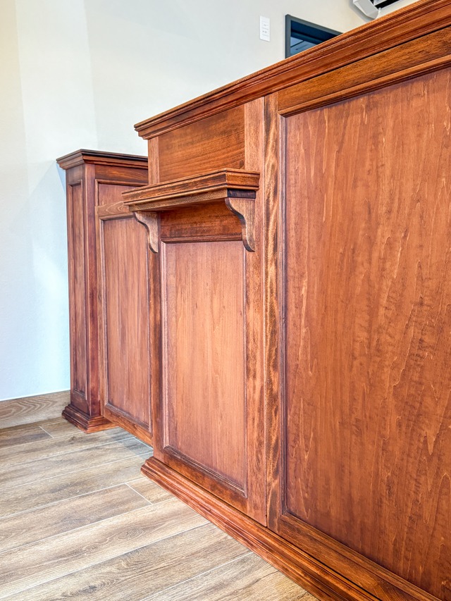 冷蔵ショーケース埋込みレジカウンター177 (お菓子屋さん向けショーケースカウンター)W3070 スイングドア付きカウンター