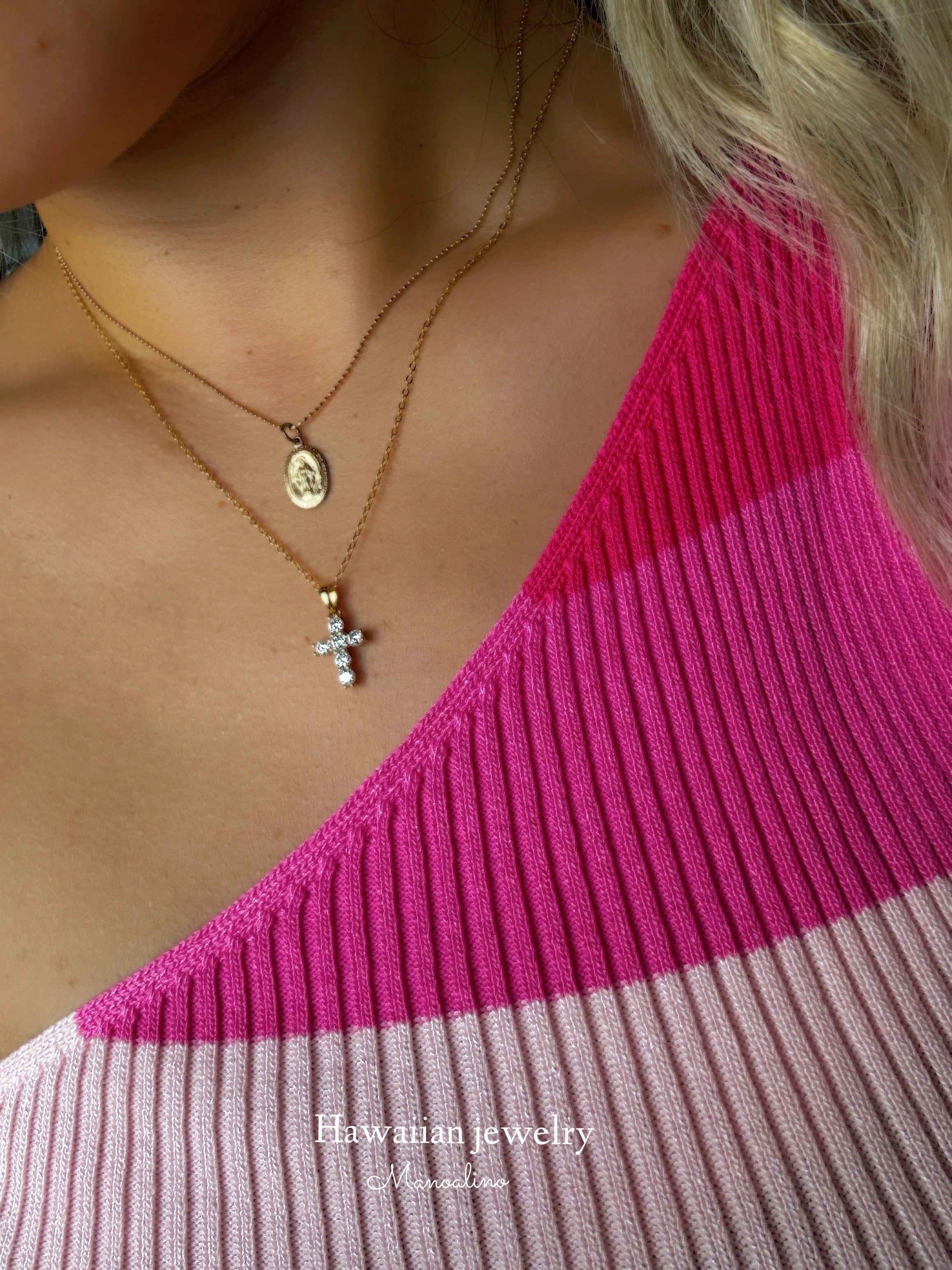 最高品質✨s925クロスネックレス✨レインボーグラデーション TAKE-UP ONLINE SHOP/テイクアップ公式オンラインショップ