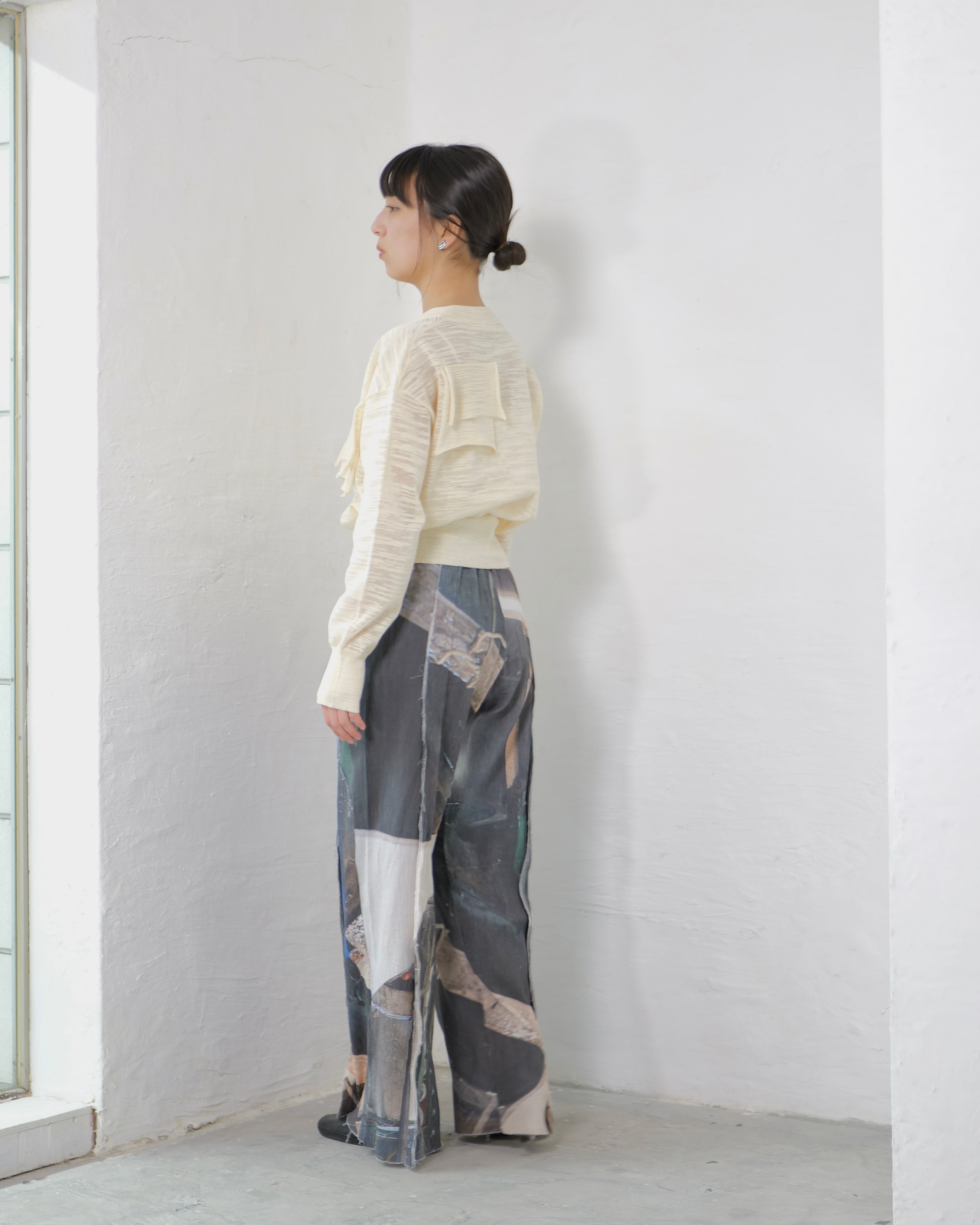 kotoha yokozawa - TD V-NECK SHEER KNIT ：Banana｜シアー／Vネック