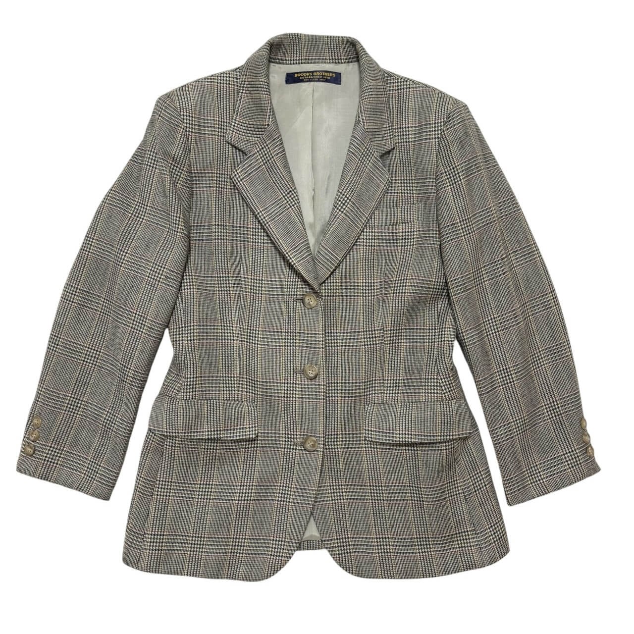 古着 ブルックスブラザーズ テーラードジャケット クリーニング済 Brooks Brothers 日本製 シングル3B レディース7AR