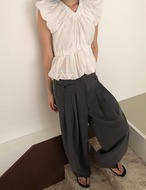 【新作5％OFF・3日間】Pocket Pin-tuck Slacks_2colors