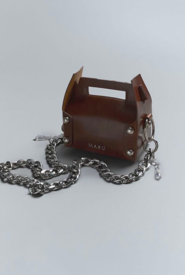 MASU 24AW LEATHER CAKE MINI BAG