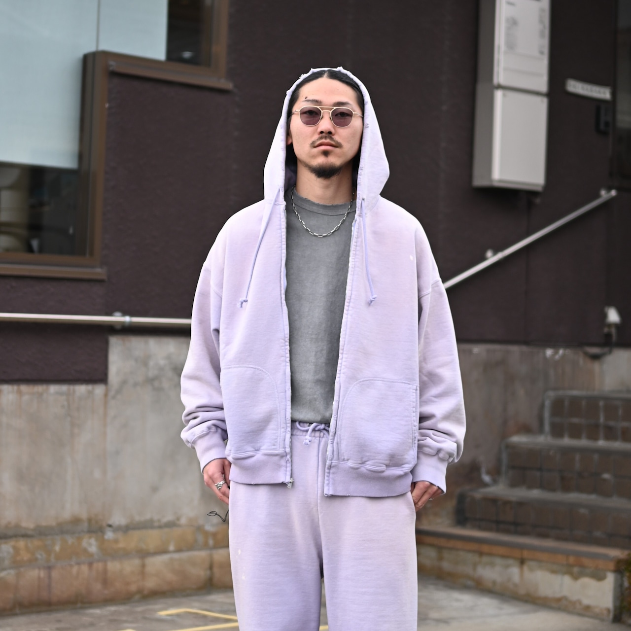 BOWWOW1990年代スウェットの中でも評価の高いラベンダーカラーのスウェットセットアップ