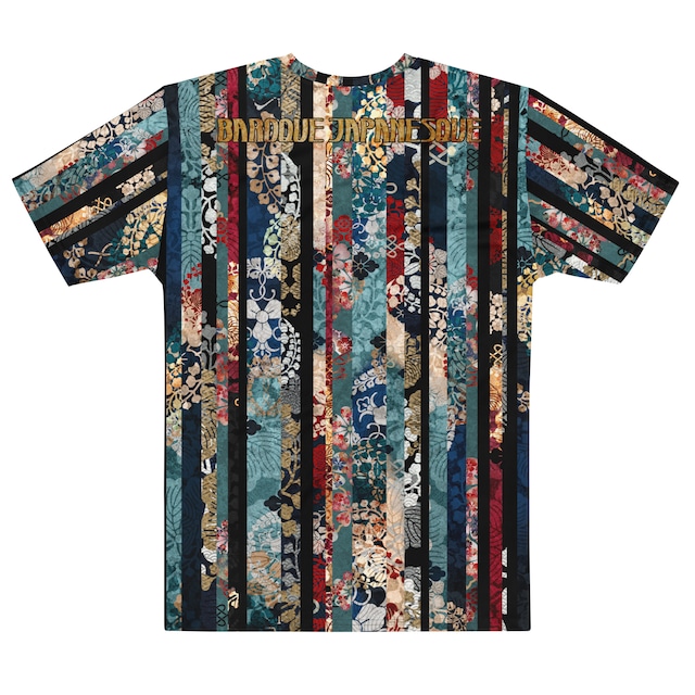 和紋様装飾　金　和柄230GヘビーウェイトコットンTシャツ