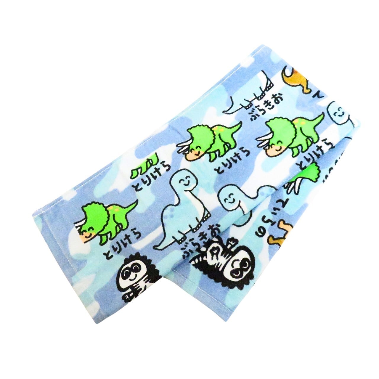 オリジナル商品 おえかきさんたおるCAMOBLUE 迷彩 フェイスタオル