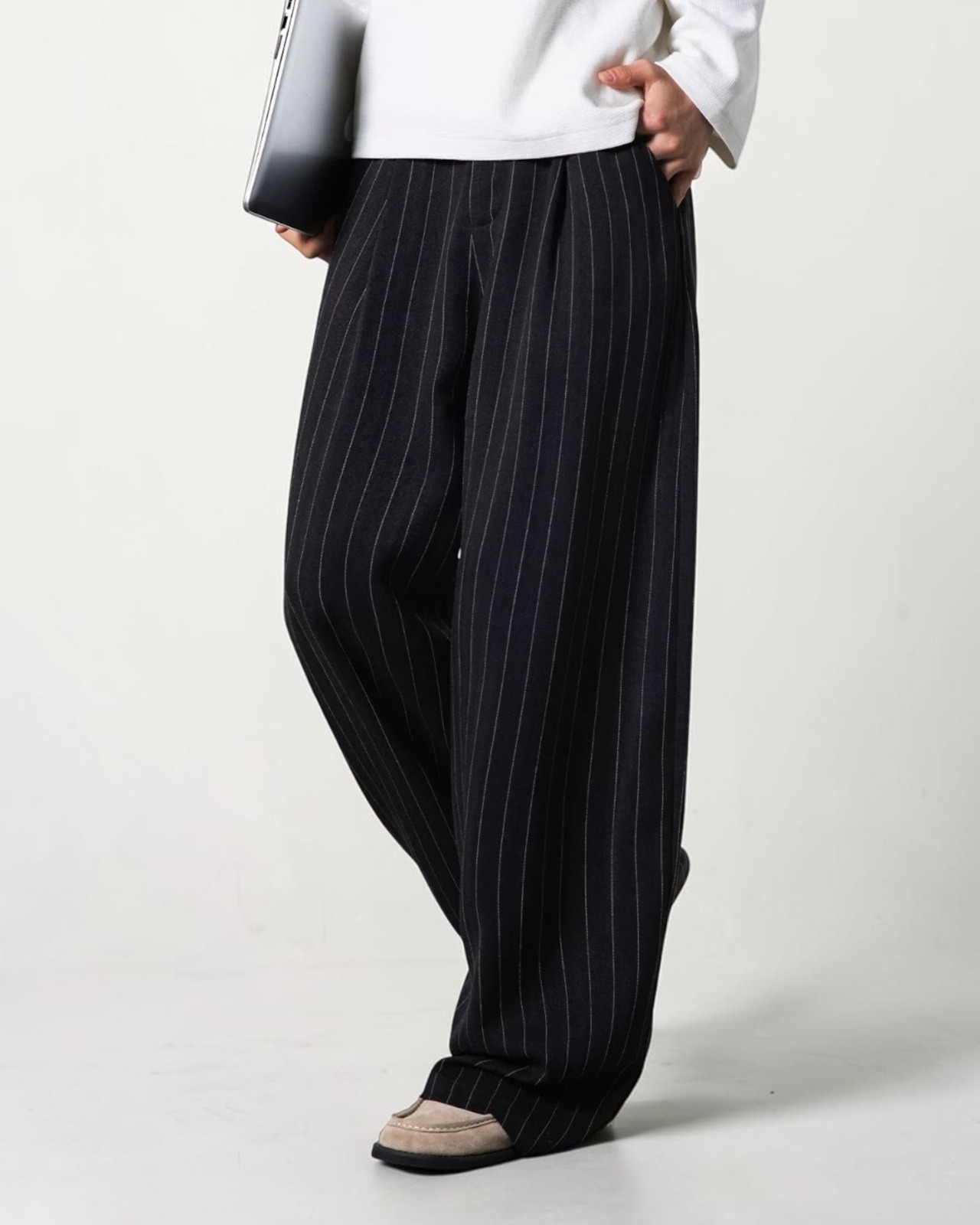 Still Stripe Wide Pants（70％/95％）