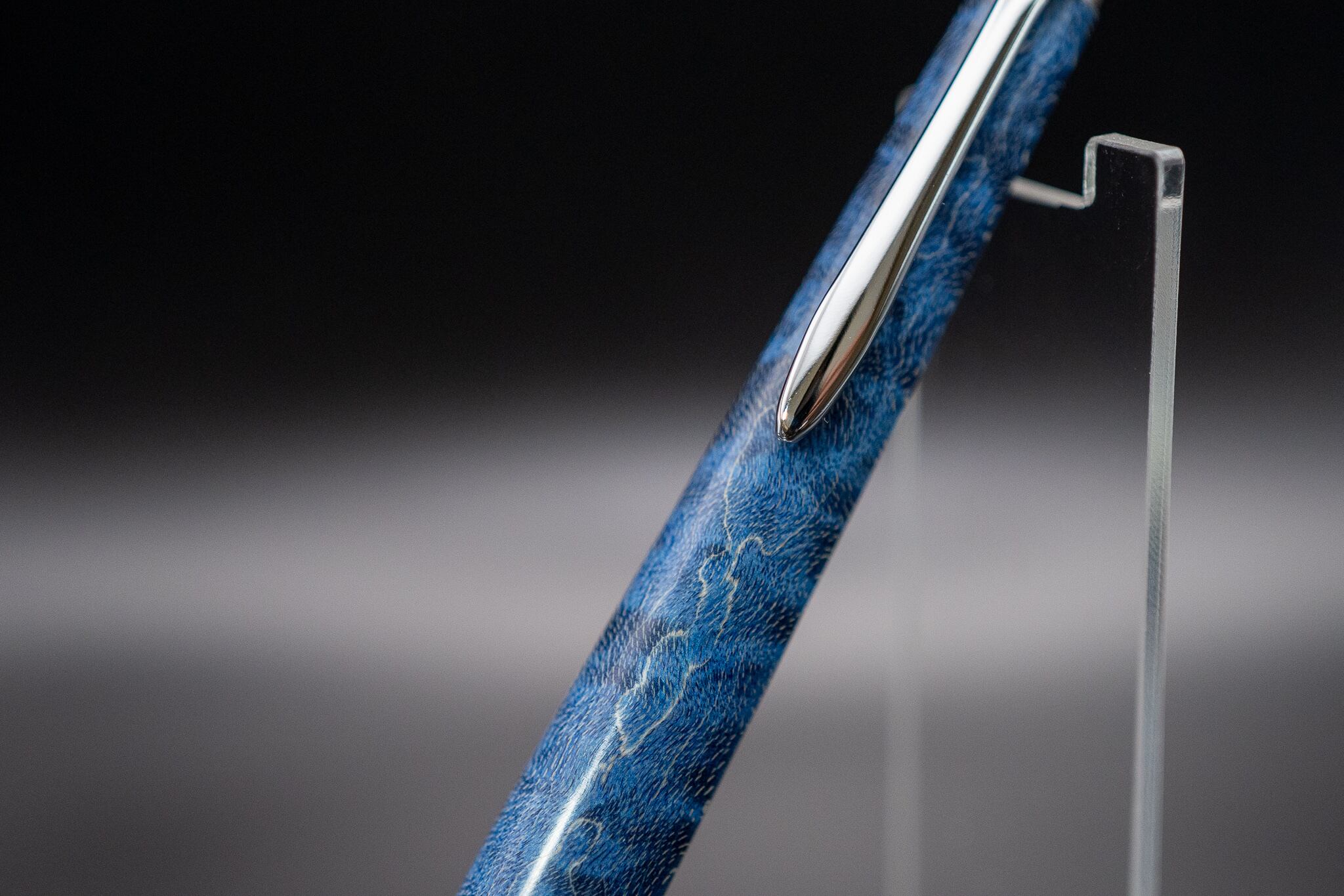 ※【青の季節】スタビライズウッド 楓 虎杢 縮杢