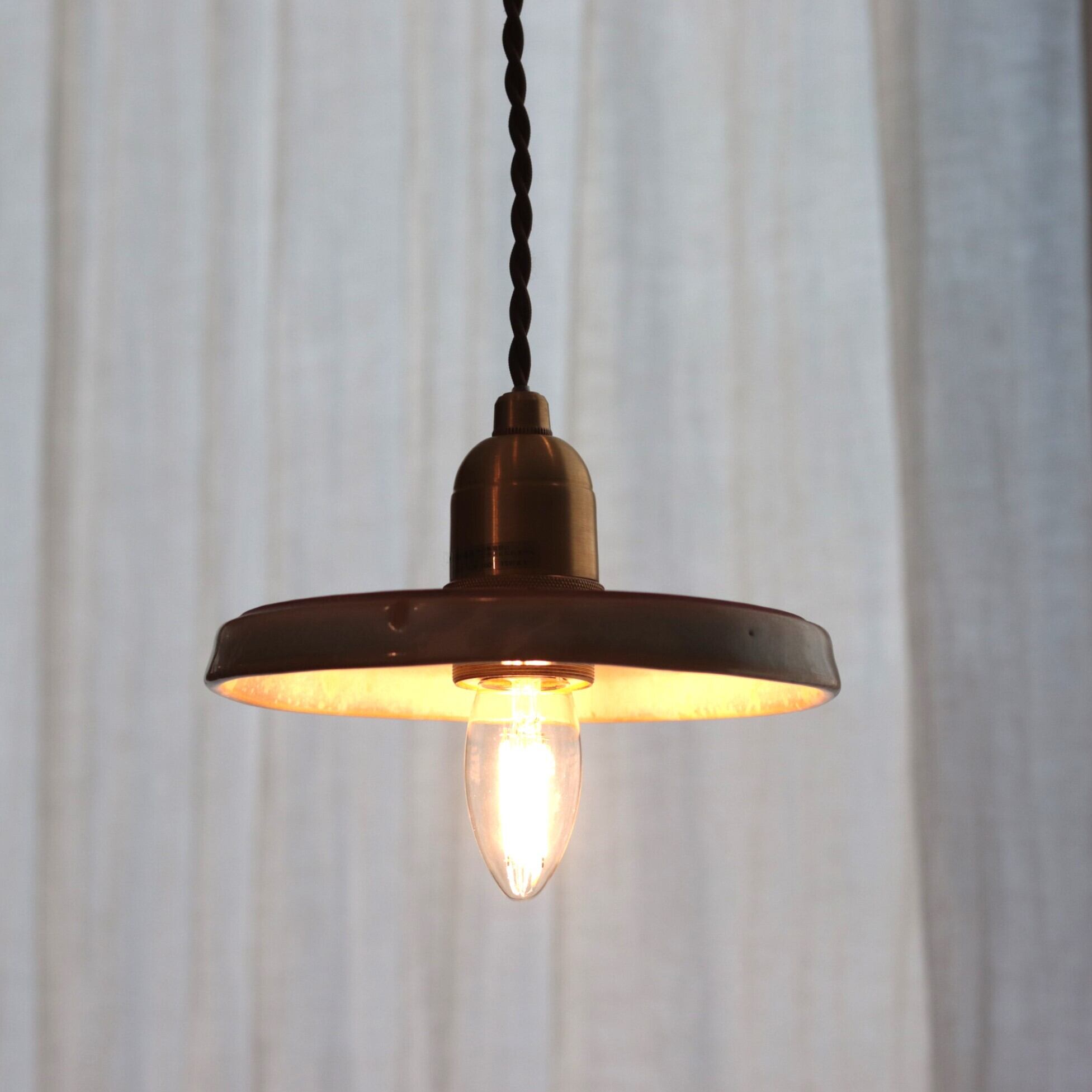 照明】信楽焼シェードのペンダントライト パン/S | ジーフラット