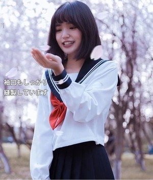 制服 セーラー服 白 女子校生 スクール 文化祭 ハロウィン イベント