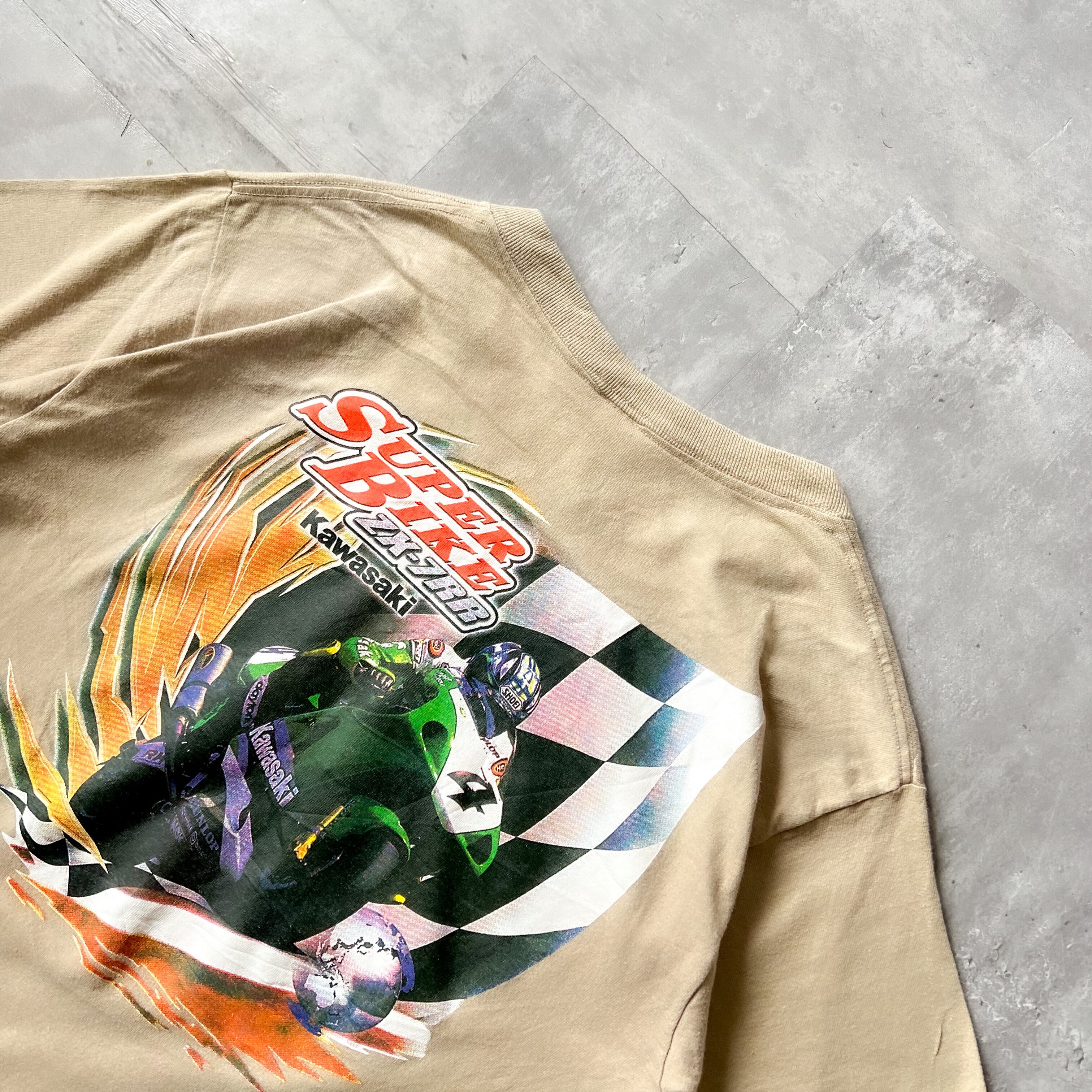 90s “kawasaki” ニンジャZX-7RR bike tee 90年代 カワサキ バイク t 