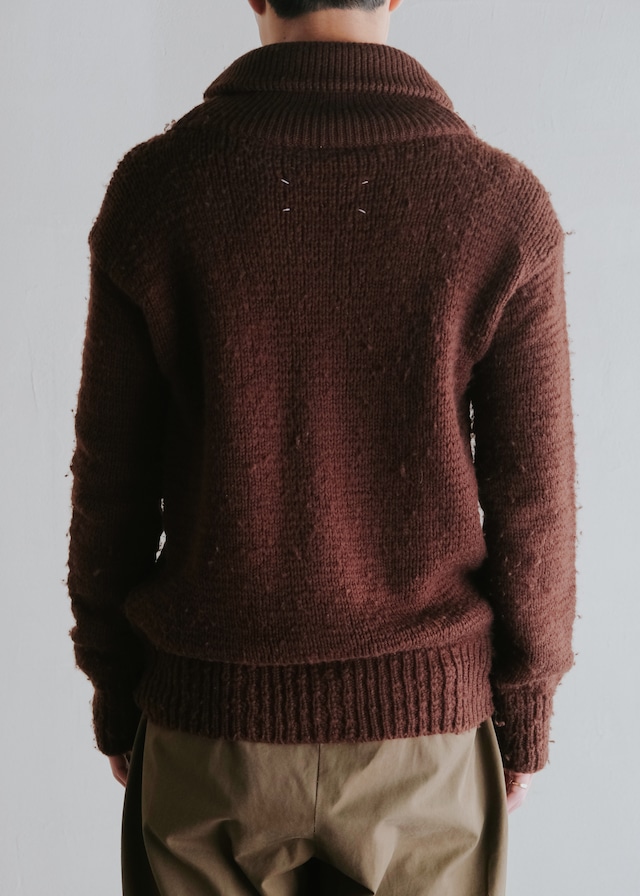 Martin Margiela 06AW shawl collar wool knit