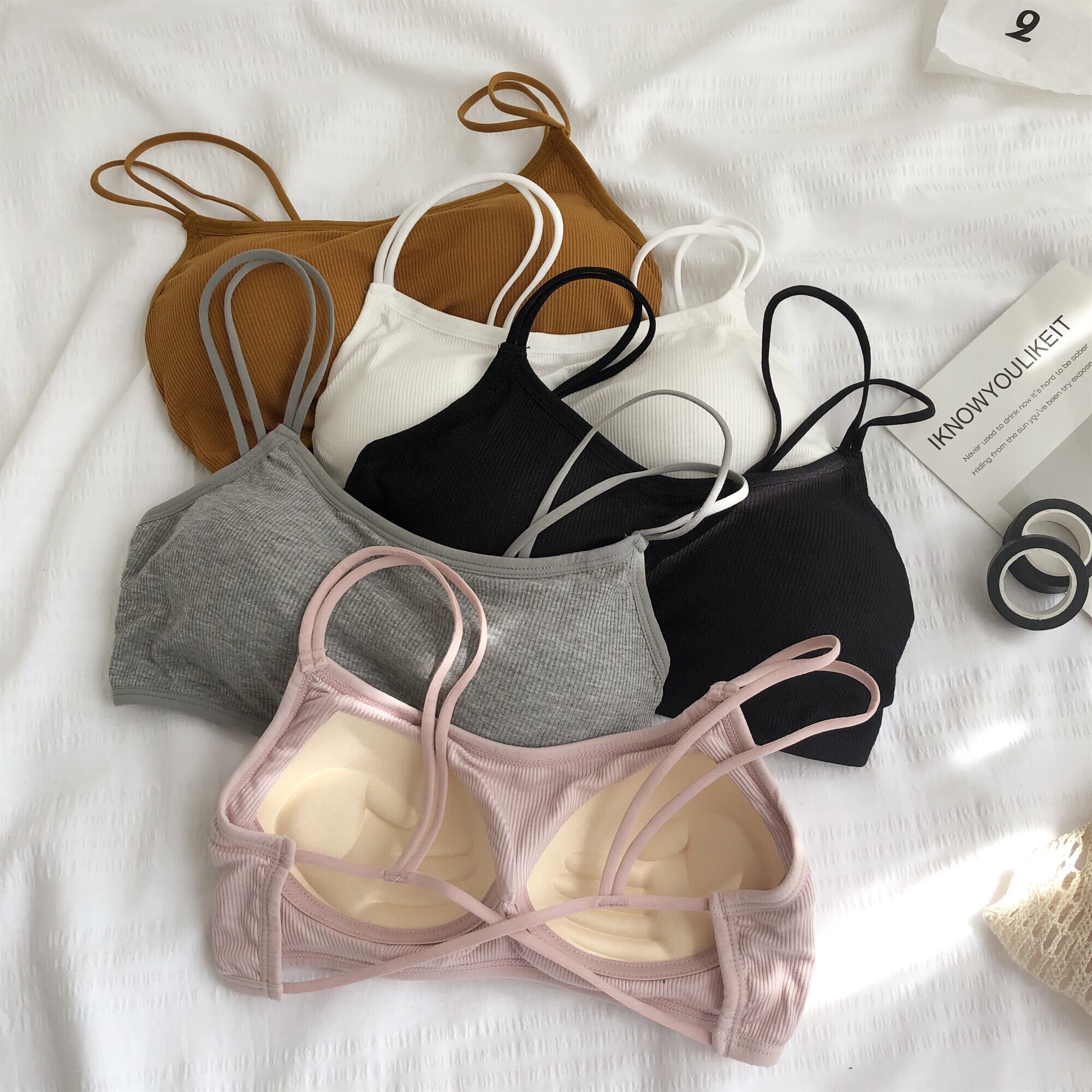 サマー薄手クロスバックトップス ホワイト 夏物 YY-ファッション7531340420