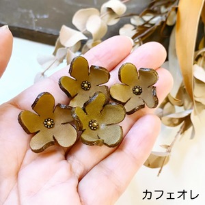 【アウトレット】プルメリア花型4個入(ピン付タイプ)