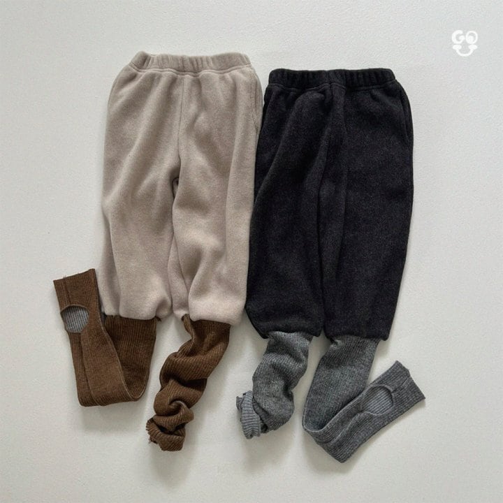 【予約】GO U レッグウォーマー付きパンツ90~160