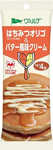 アヲハタ ヴェルデ はちみつ オリゴ & バター 風味 クリーム パキッテ ジャム13g×4