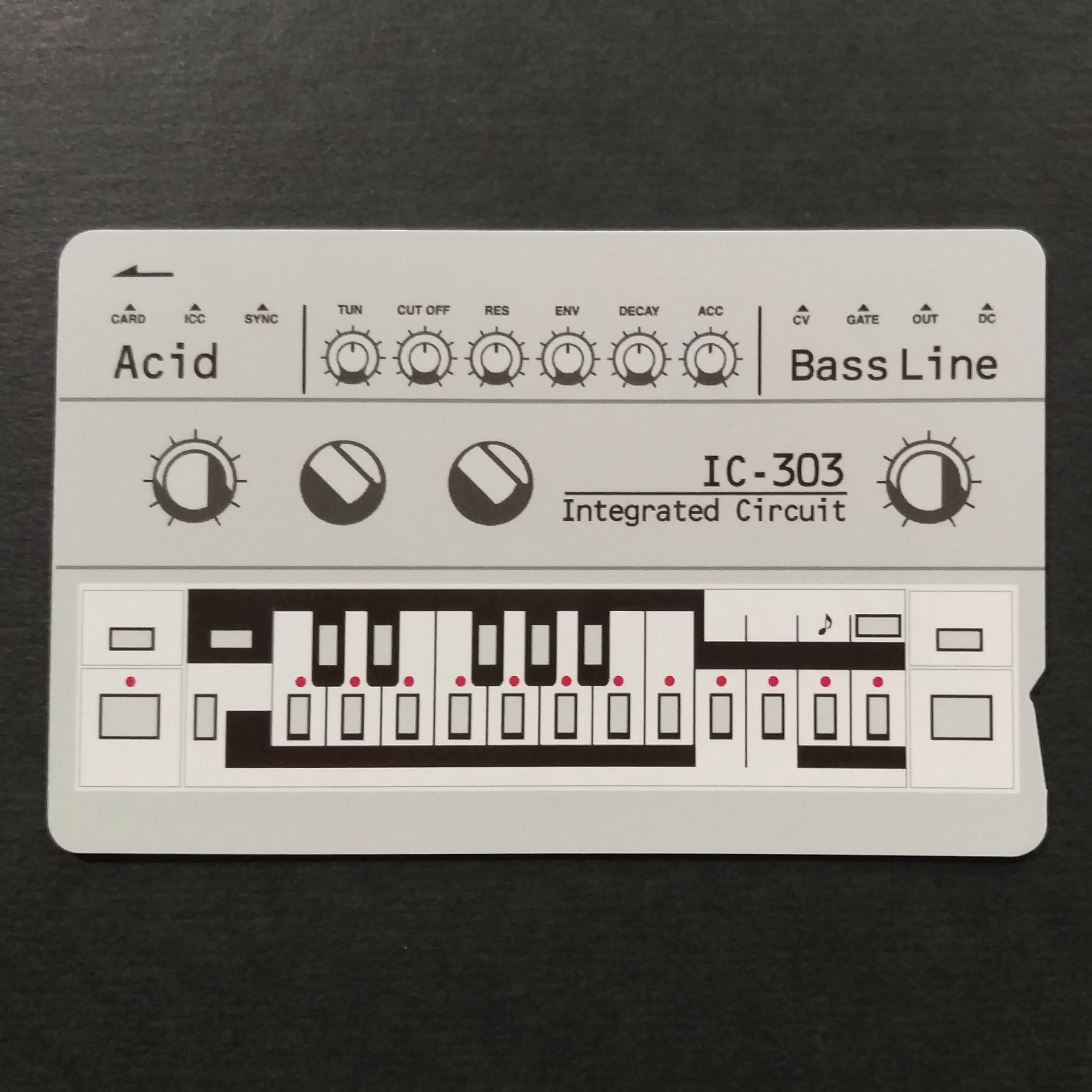ICカードステッカー】IC-303 Acid ICステッカーBass line | シンセサイ