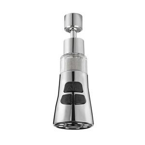 【在庫処分】桜と 浄水器 蛇口直結型 キッチン・シャワー 台所コックエクステンダー360度回転式 世帯のろ過の浄水 3モード切り替え洗浄の反飛び散るヘッド(電気メッキシルバー)