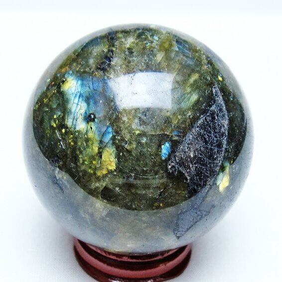 ラブラドライト 丸玉 60mm スフィア 一点物 151-9209