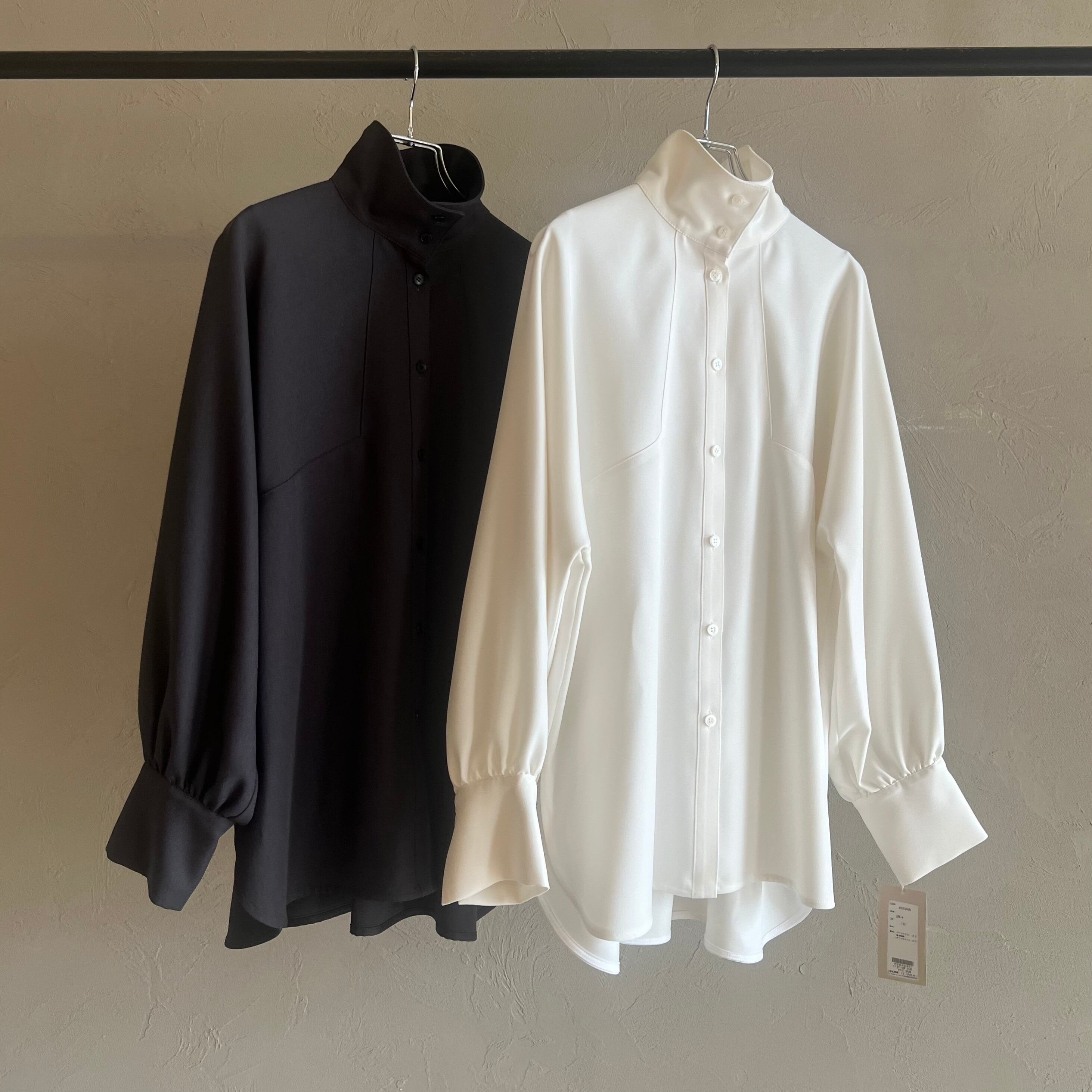 cafune;】パウダーツイルスタンドカラーシャツ | valance 福井 cafune;】パウダーツイルスタンドカラーシャツ | valance 福井