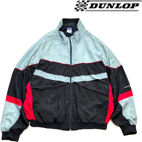 アメリカ古着　46枚セット　まとめ売り　セット　90s 80s 処分 1点物◇DUNLOPビンテージ80s黒グレー赤ナイロンジャケット古着メンズXL