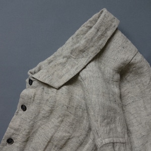 classic frenchwidespread linen shirt / top lightgrey