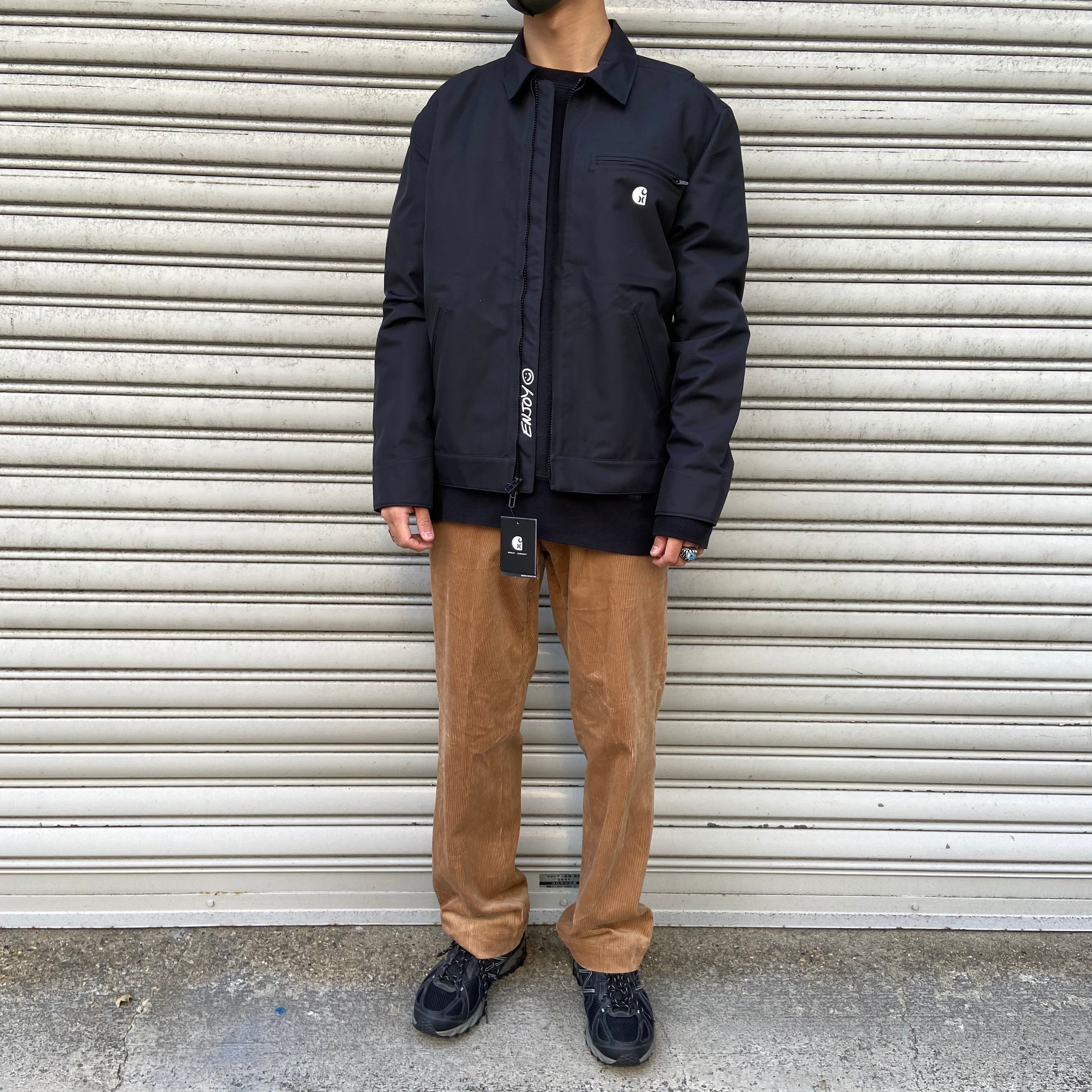 送料無料』新品タグ付き Carhartt×Hurley デトロイトジャケット 黒 XS ...