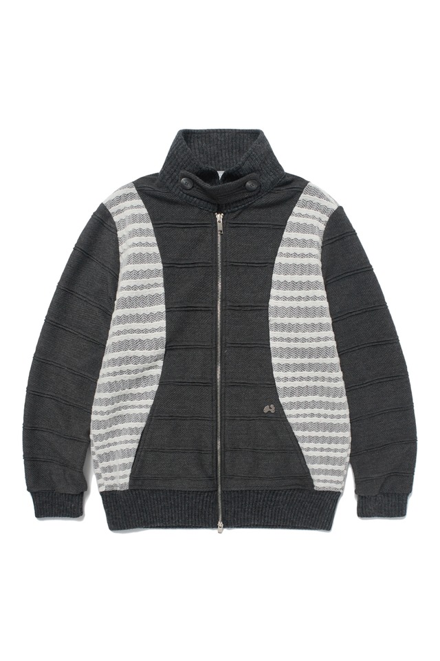 [hug your skin] Flap Knitted zip-up (Charcoal) 正規品 韓国ブランド 韓国ファッション 韓国代行 日本 店舗 hugyourskin hug ハグユアスキン