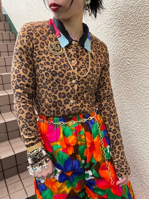 Vintage leopard cardigan ( ヴィンテージ レオパード カーディガン )