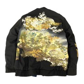 【bomber44】再構築ボンバー Msize Kimono × indigo MIX BOMBER JACKET