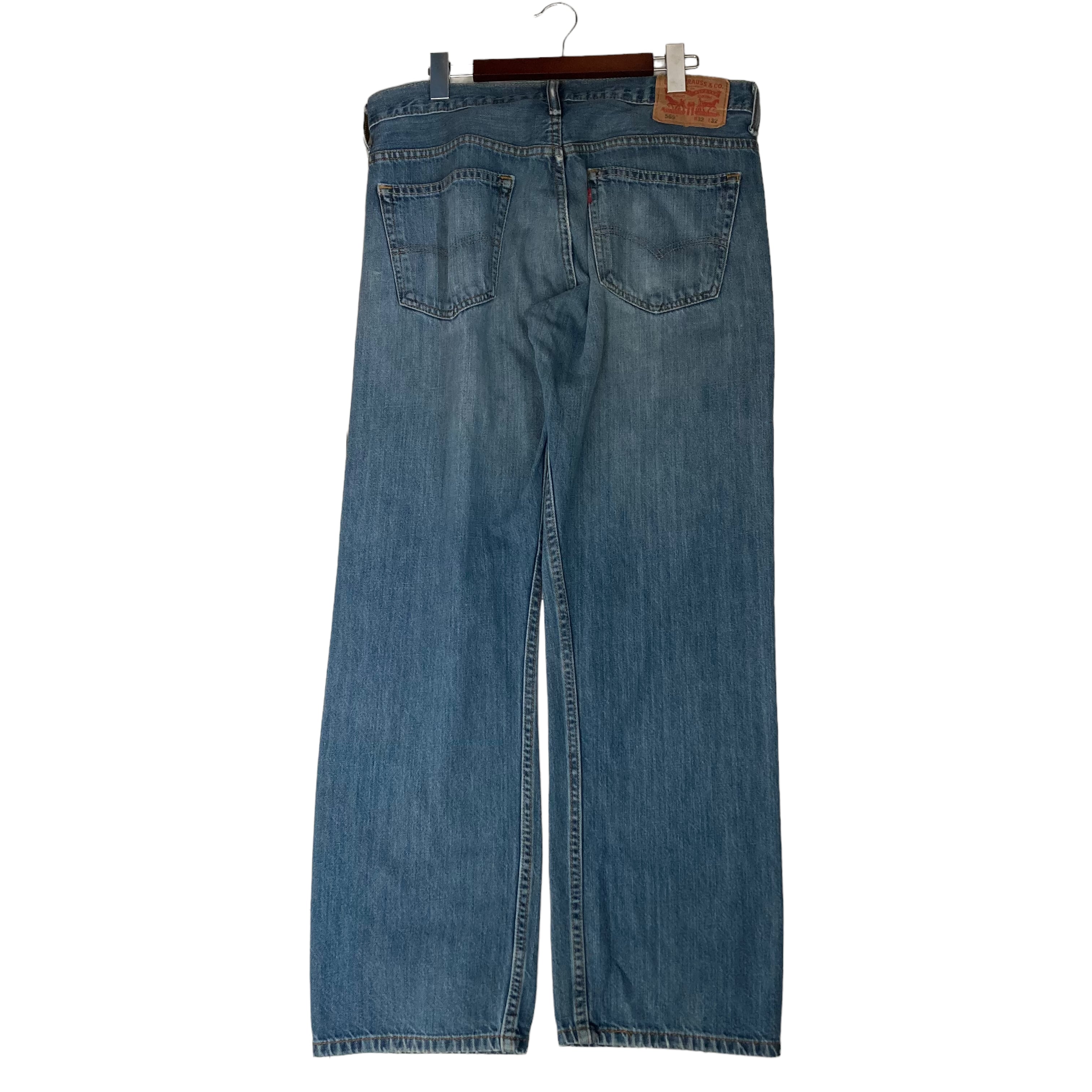 リーバイス569 Levis W34 ブルーデニム 青 ヒゲ 古着 リーバイス569 Levis W34 ブルーデニム 青 ヒゲ 古着 15756 リーバイス