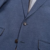 LANVIN ランバン シルク＆カシミヤ 2B テーラードジャケットサイズ 48 /ブルー系/ジョイックスコーポレーション/日本製