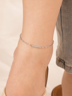 【 screw 】316L plumeria bar anklet  #a23