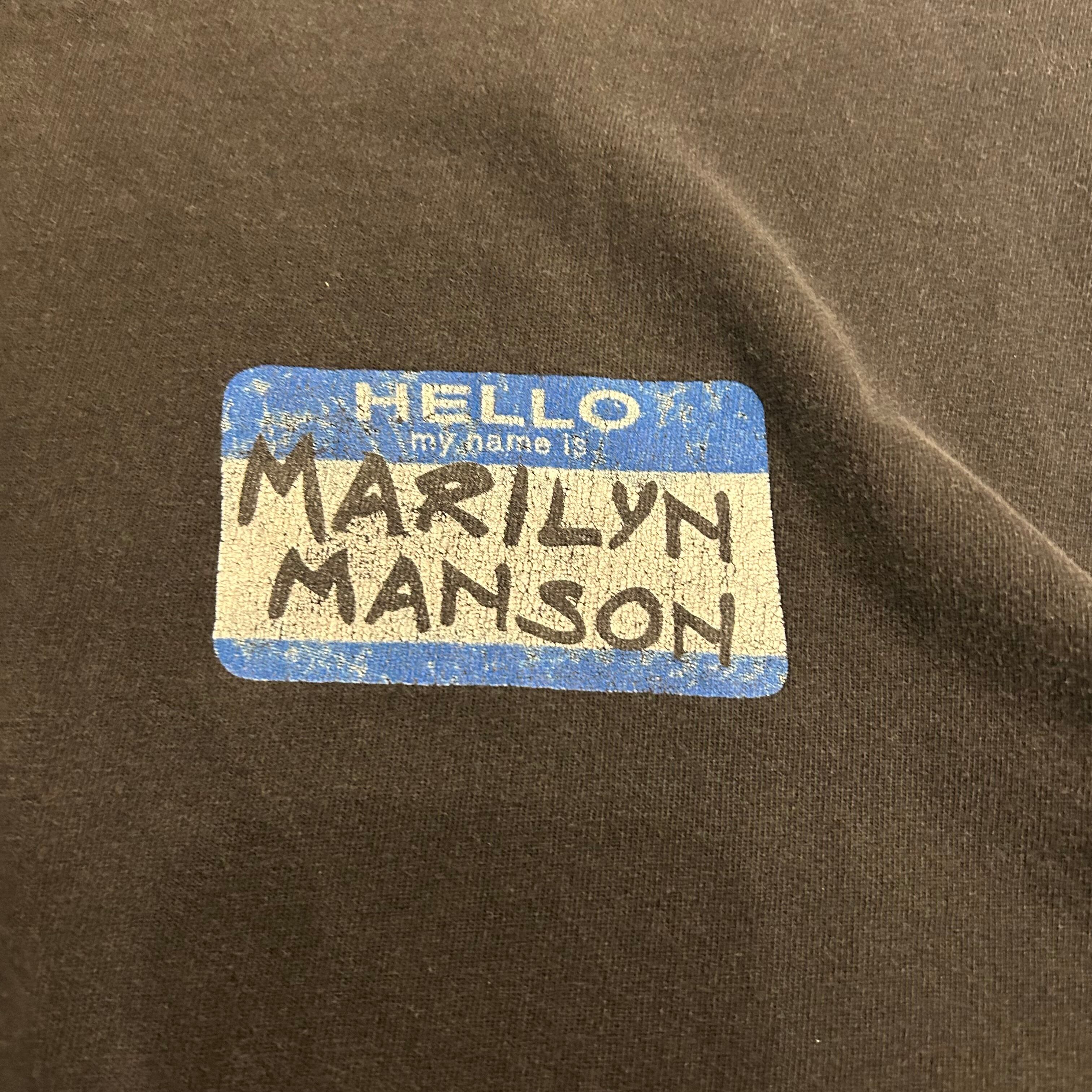 極上個体】90's Marilyn Manson Tee “Hello My Name Is Marilyn Manson