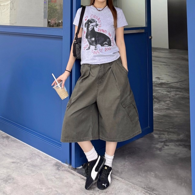 アニマルグラフィックレトロポップTシャツ 3col R02291