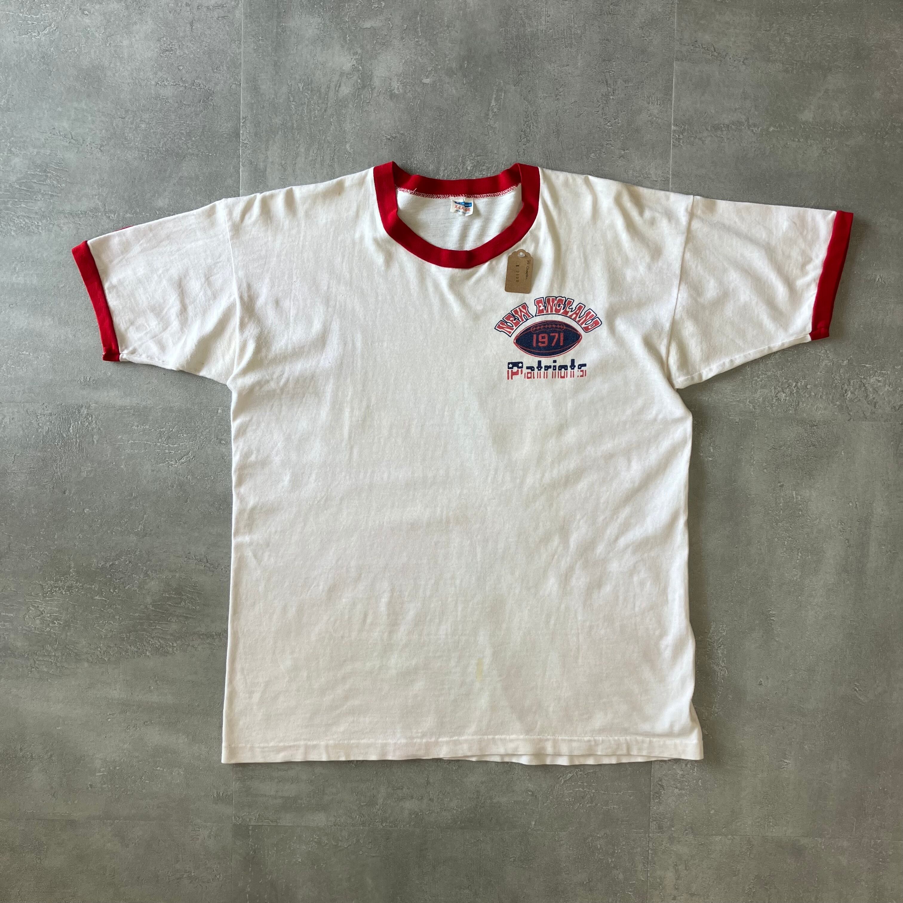 champion 70s vintage バータグ リンガーTee プリント XL No.2318