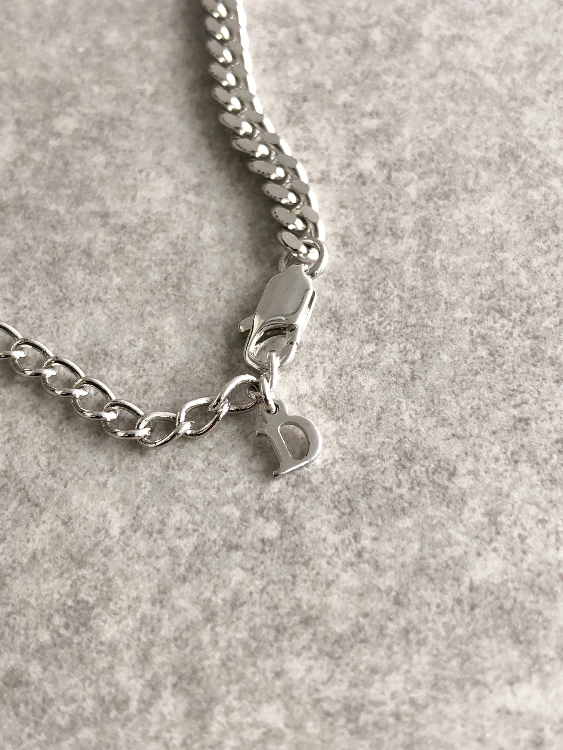 Christian Dior クリスチャン ディオール ネックレス シルバー ロゴ